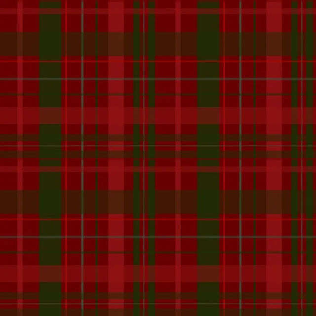 Dekovorhang Christmas Red Plaid Pattern