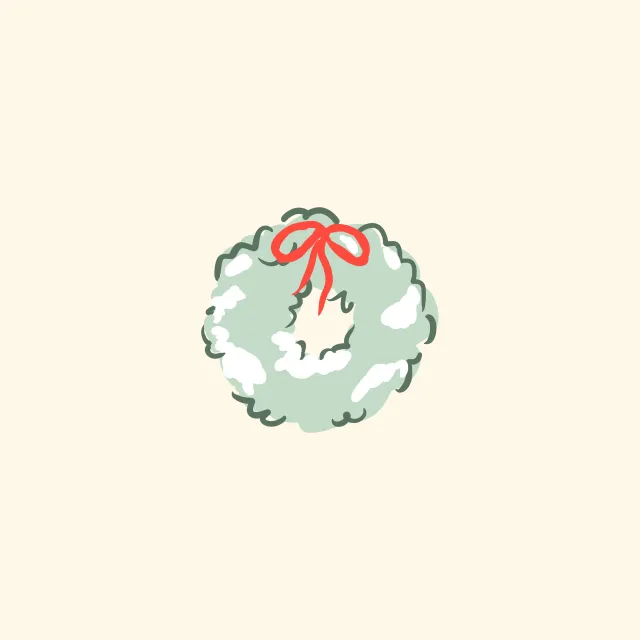 Kissen Christmas Market Wreath