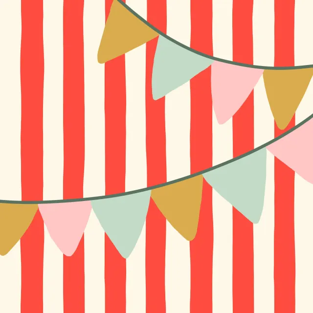 Kissen Stripes With Flags