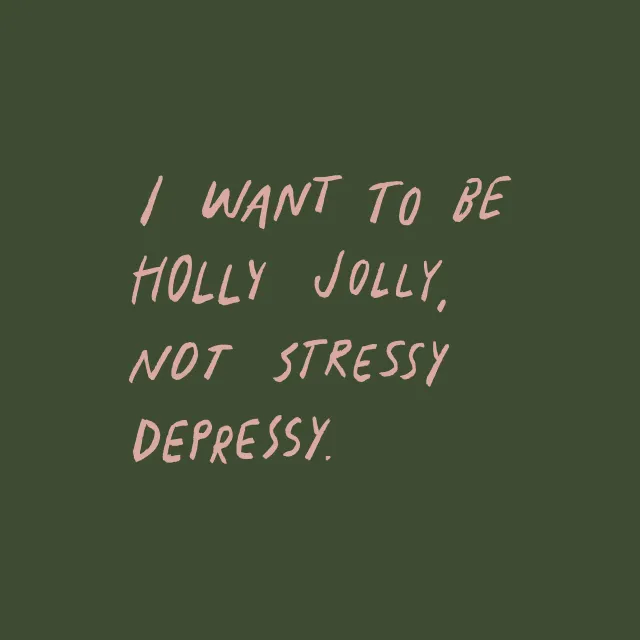 Kissen I Want To Be Holly Jolly