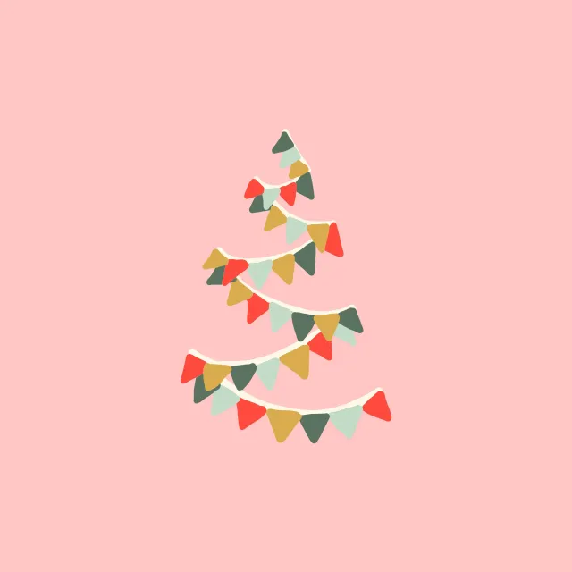 Sitzkissen Christmas Market Flag Tree