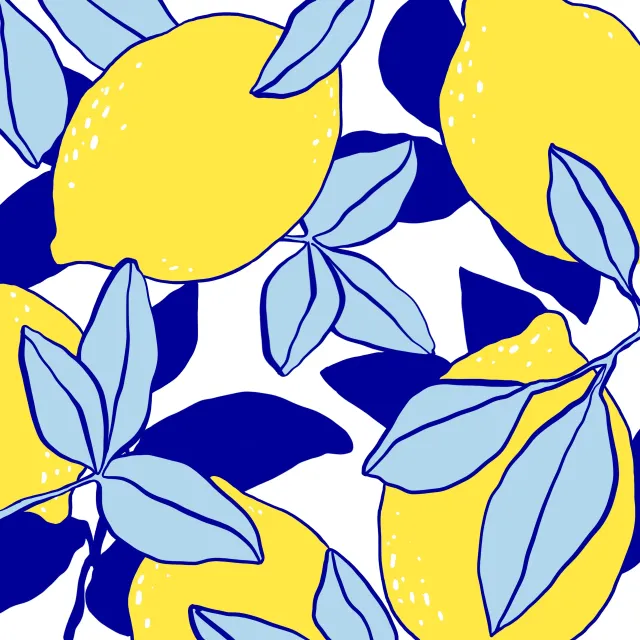 Kissen Santorini Lemons