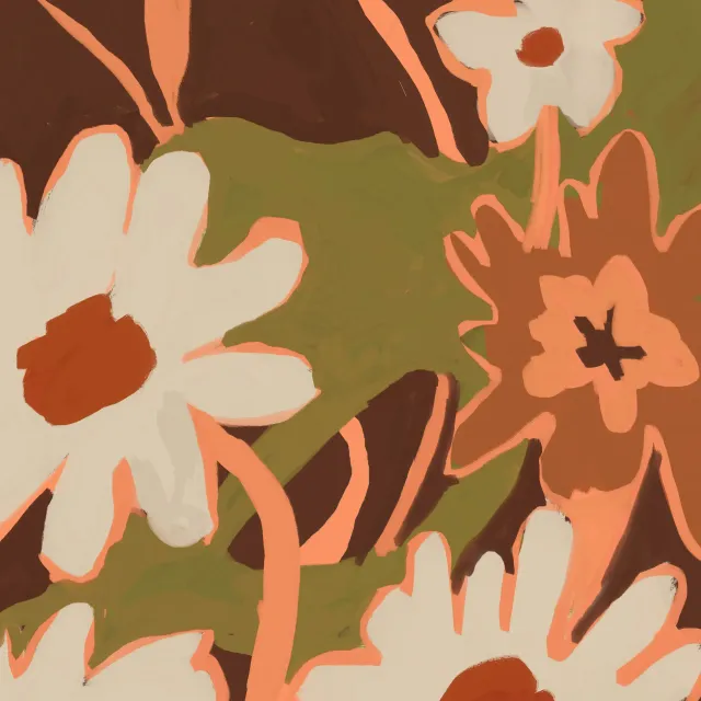 Tischdecke Abstract Flowers