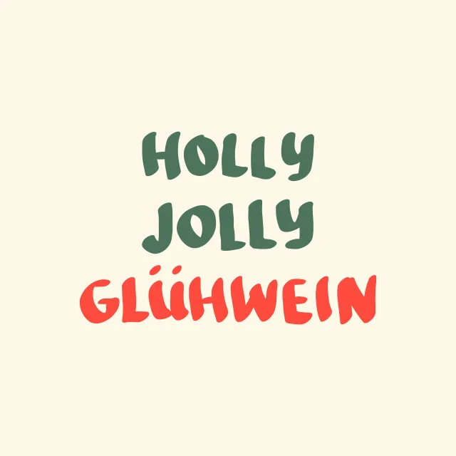 Kissen Holly Jolly Glühwein
