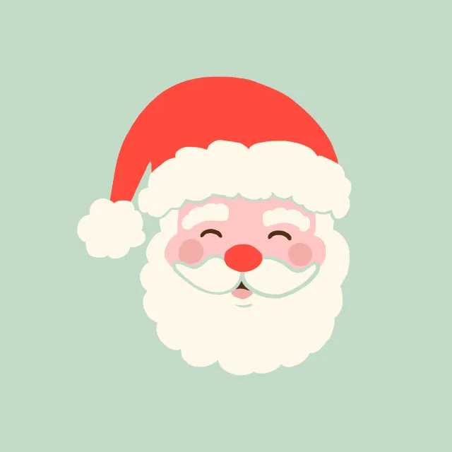 Bettwäsche Santa Claus Cute Face