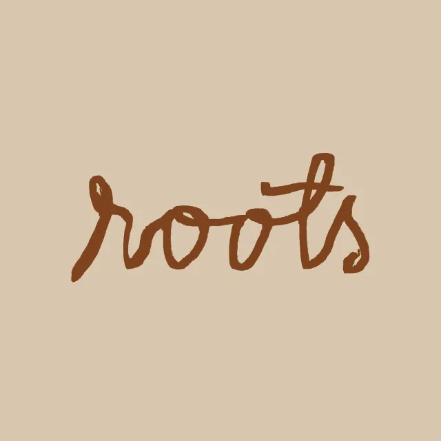 Sitzkissen Earthy Roots Typography