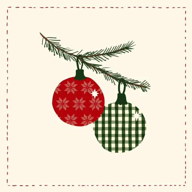 Kissen Crafting Christmas Bulbs