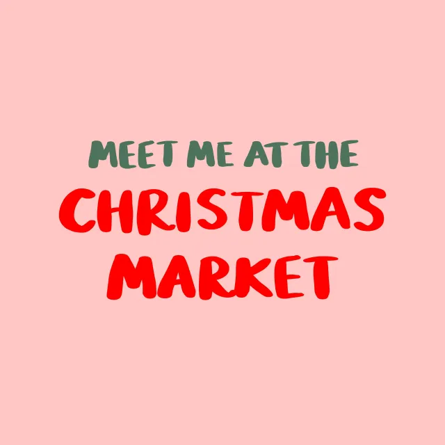 Kissen Meet Me At The Christmas Market