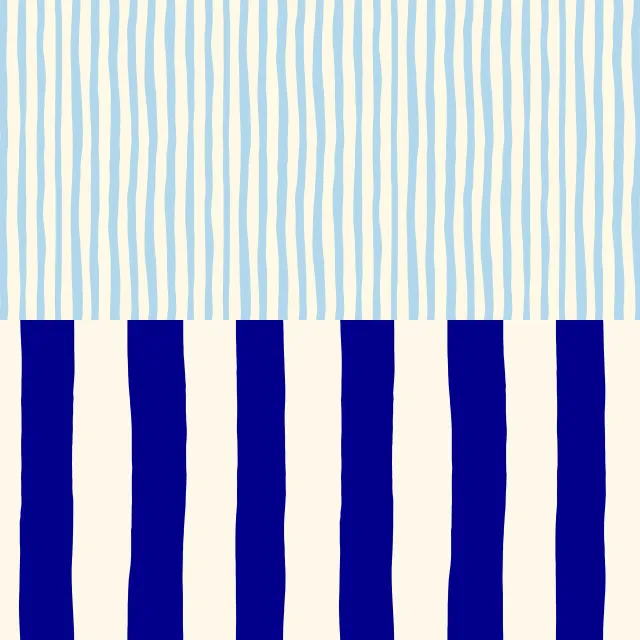 Santorini Mixed Stripes Blue