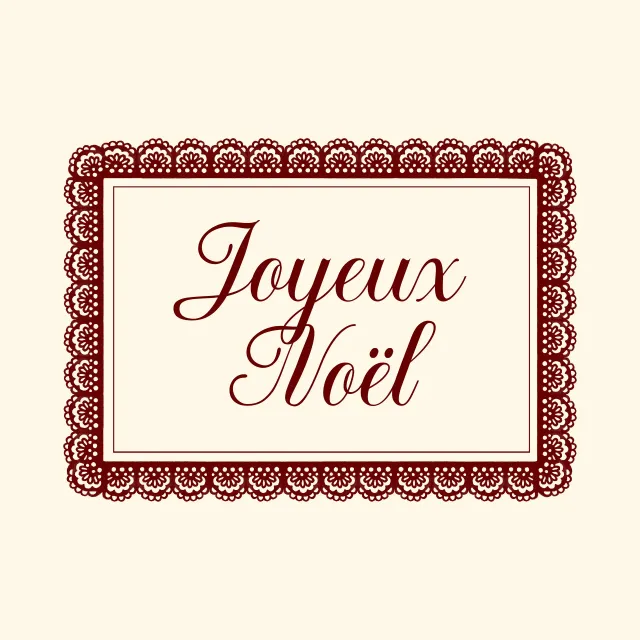 Tischset Joyeux Noël in Lace Frame