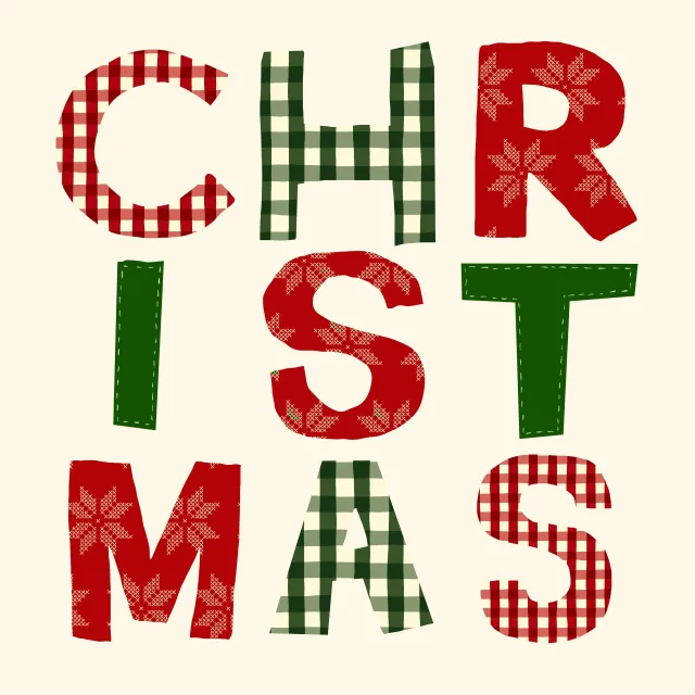 Kissen Crafting Christmas Typography