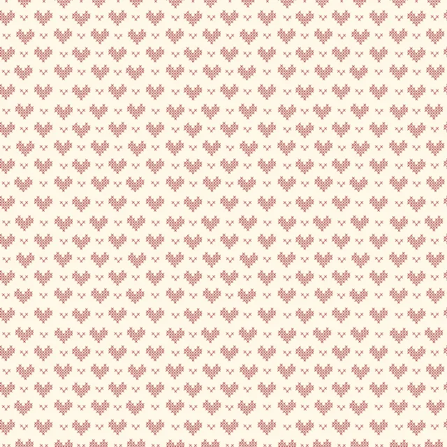Bettwäsche Christmas Embroidered Heart Pattern