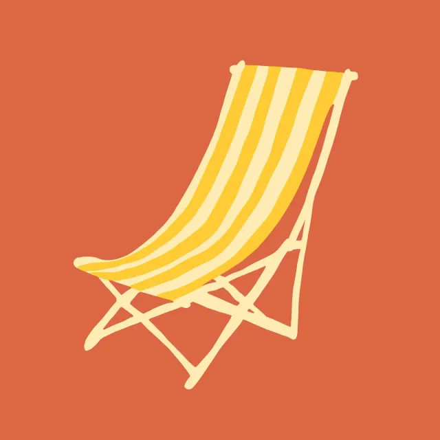 Geschirrtücher Retro Summer Beach Chair