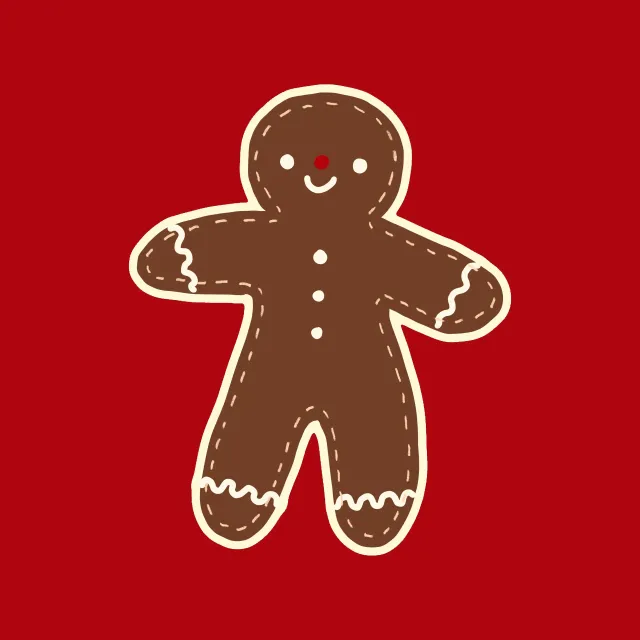 Tischläufer Christmas Cutout Gingerbread