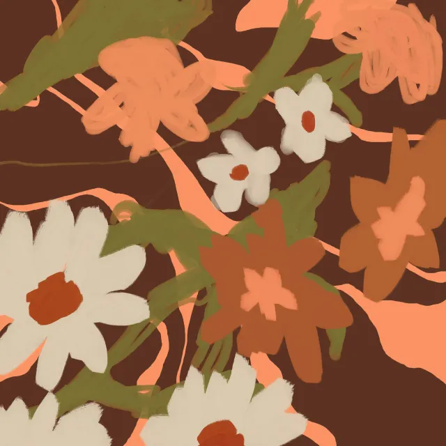 Bettwäsche Abstract Flowers