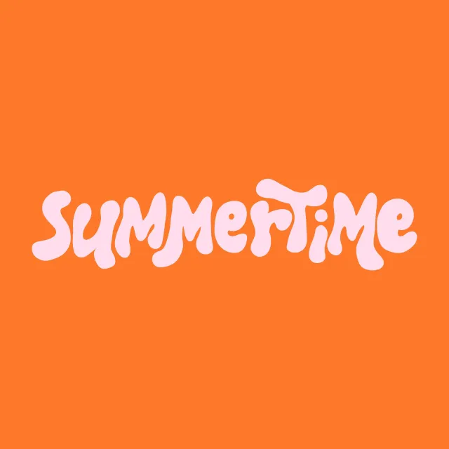 Tischset Summertime Typography
