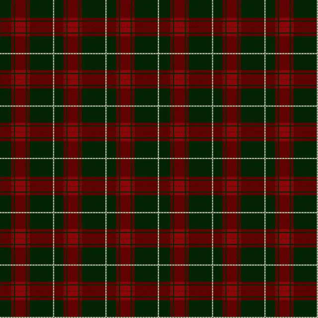 Dark Red Christmas Plaid