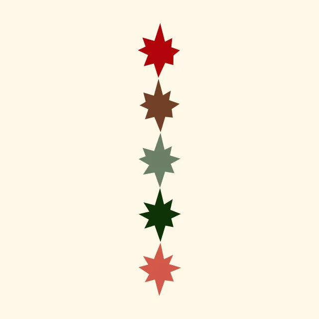 Bettwäsche Crafting Christmas Star Garland