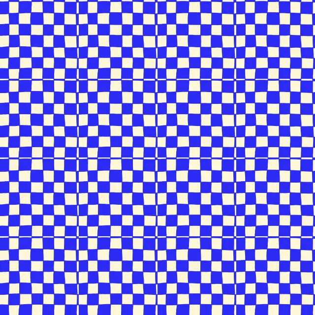 Bodenkissen Blue checkered pattern