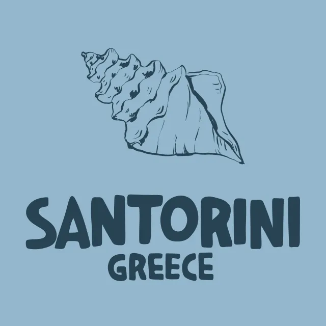 Tischset Santorini Greece Sea Shell