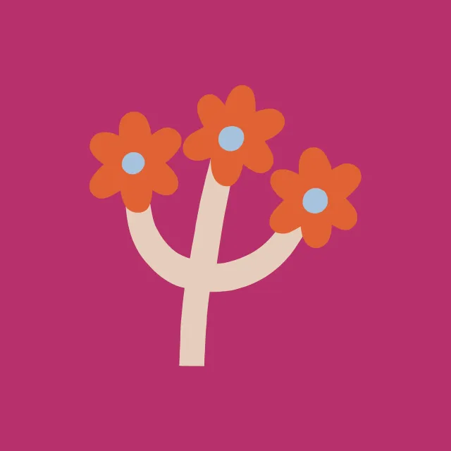 Servietten Wildblume Orange-Beige