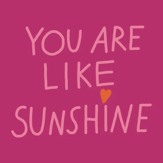 Tischset Like Sunshine