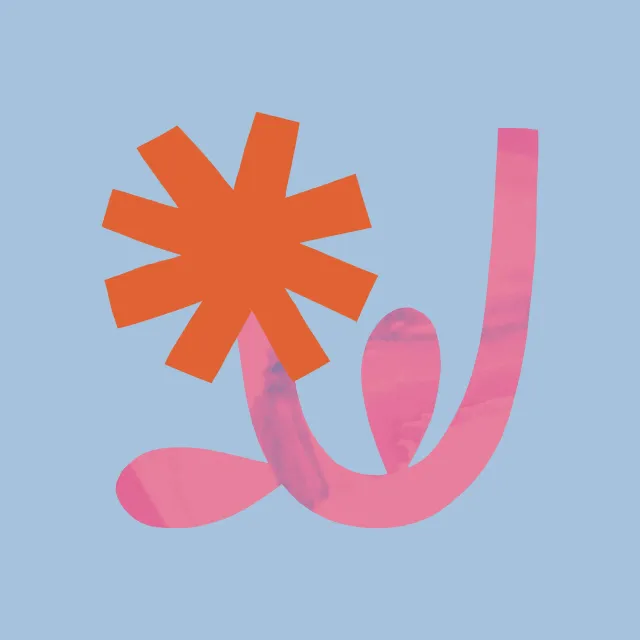 Kissen Blume Orange
