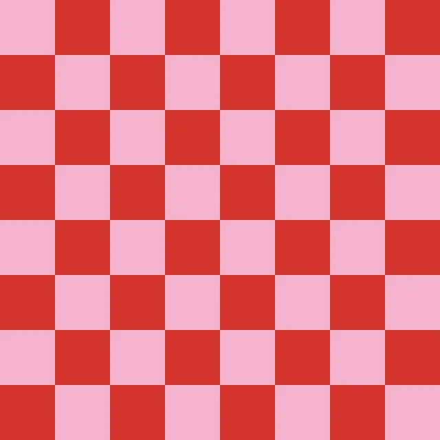 Tischläufer Winter Checks rot rosa
