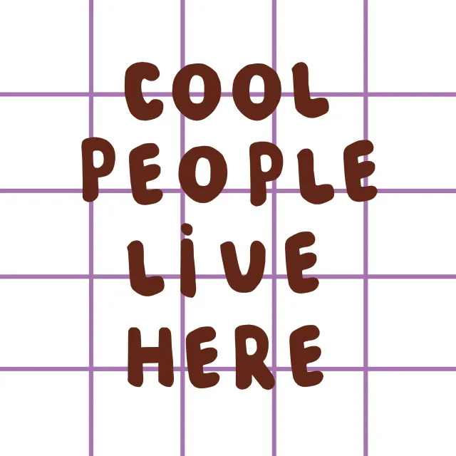 Servietten Cool People Live Here