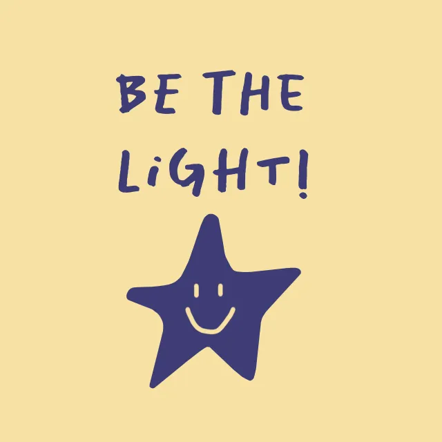 Sitzkissen Be the light!