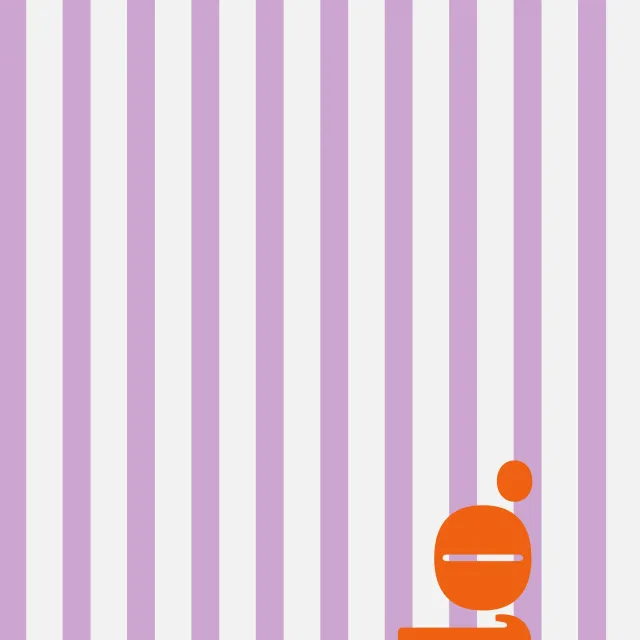 Sitzkissen Stripes-Hello-lila