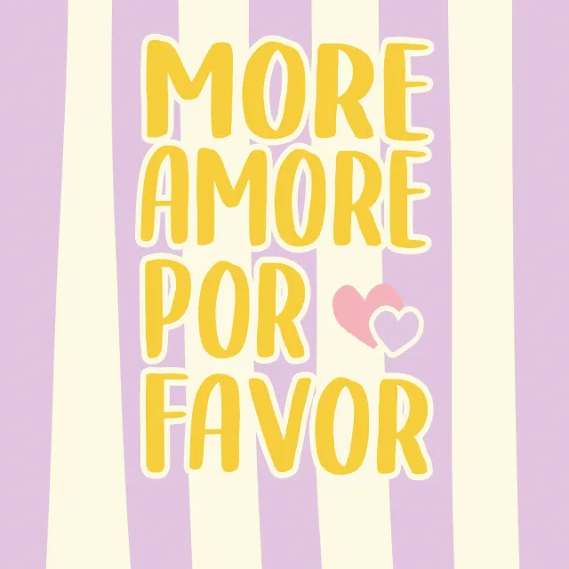 Kissen more Amore lila
