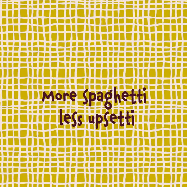 Sitzkissen More-Spaghetti-Less-Regretti