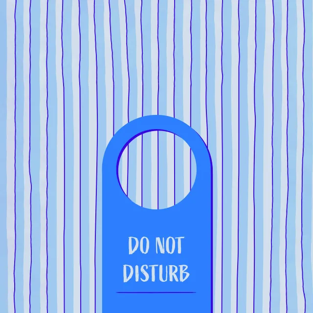 Servietten Do not disturb Blau