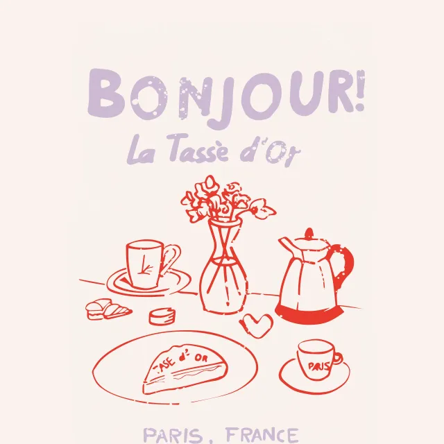 Kissen Bonjour Breakfast