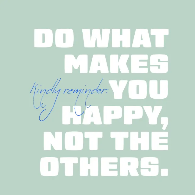 Kissen Do what makes you happy mint
