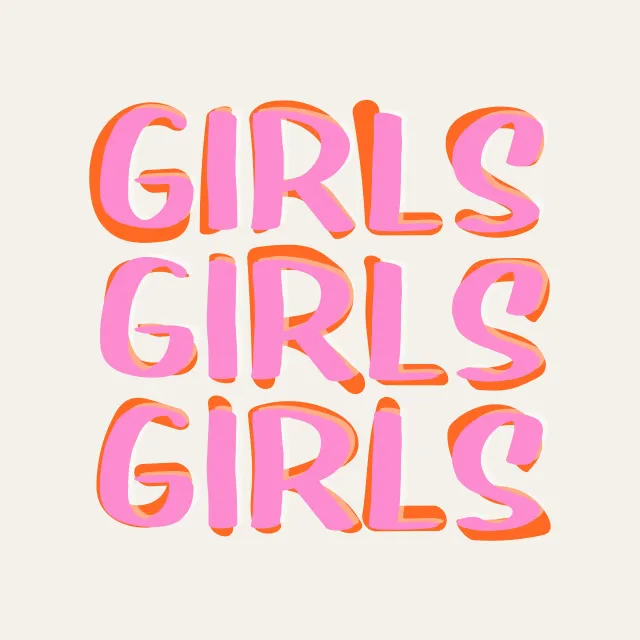 Kissen Pop-Art-Girls-Girls-Girls