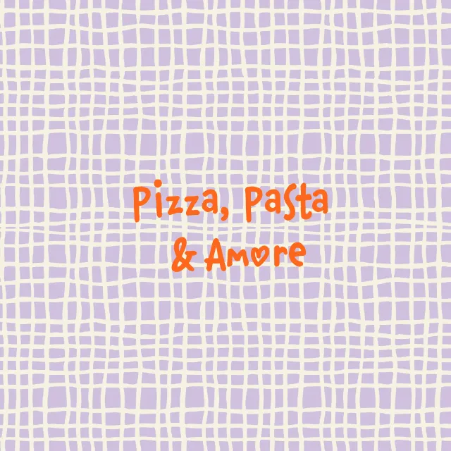 Bankauflage Pizza-Pasta-et-Amore-lila