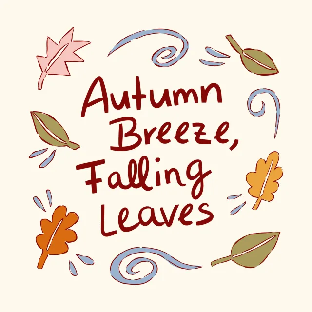 Sitzkissen Autumn Breeze Falling Leaves