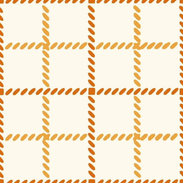 Sitzkissen Linien Karo Gelb Braun