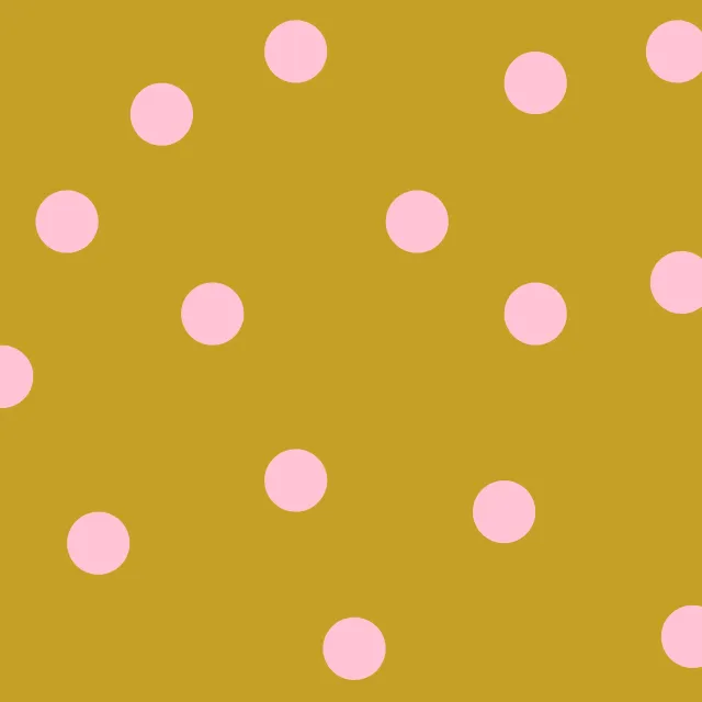 Kissen Polka Dots / Punkte gold & rosa