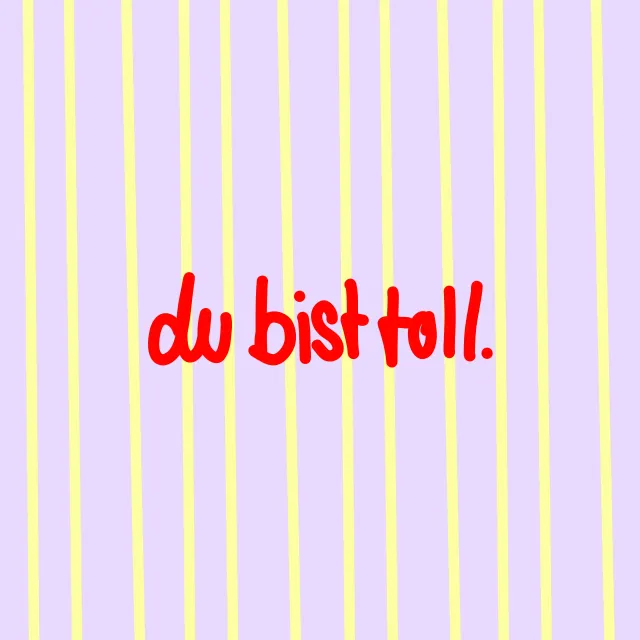 Kissen du bist toll
