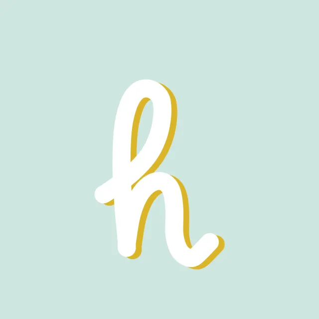 Servietten Buchstabe H