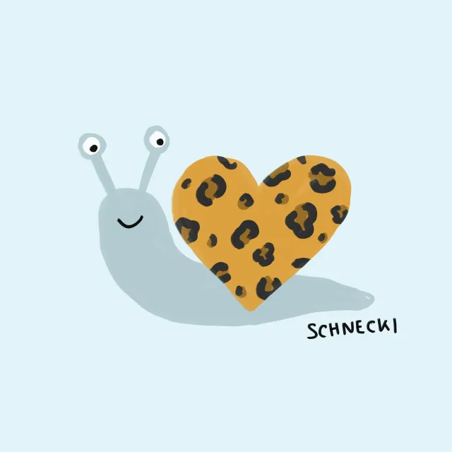 Geschirrtücher Schnecki mit Leoprint