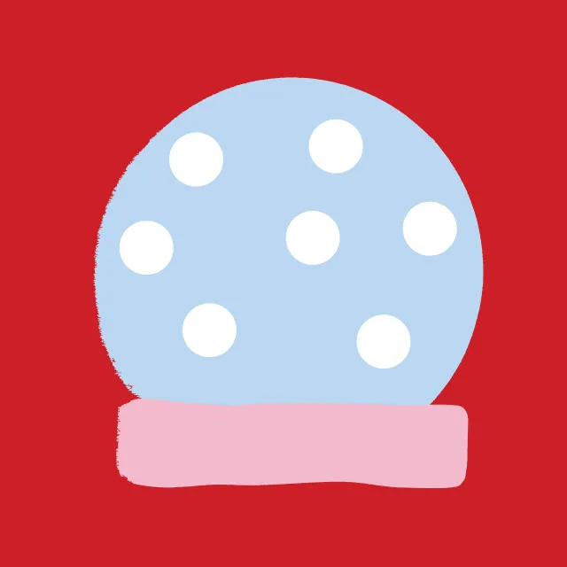 Servietten Schneekugel