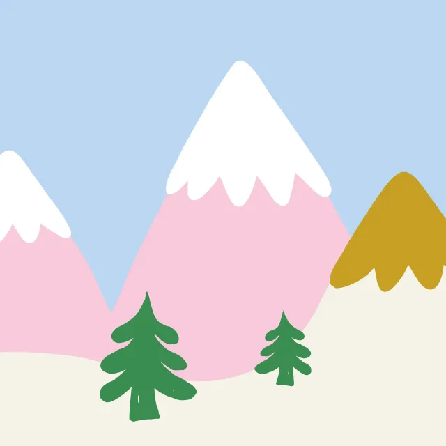 Kissen Berglandschaft