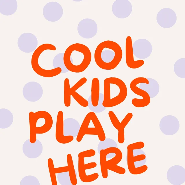Kissen cool kids play here