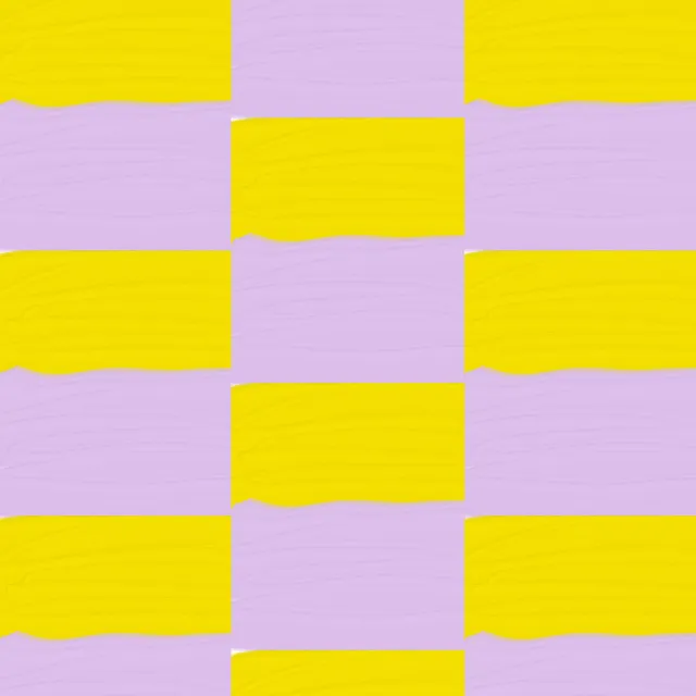 Servietten Colorblock gelb lila