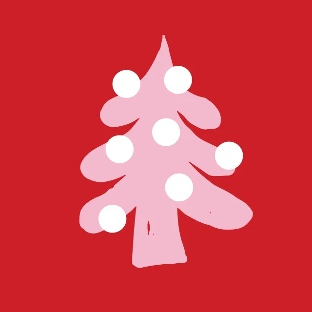 Kissen Christmas Tree Dots