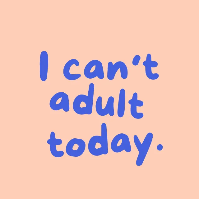 Servietten I can't adult today